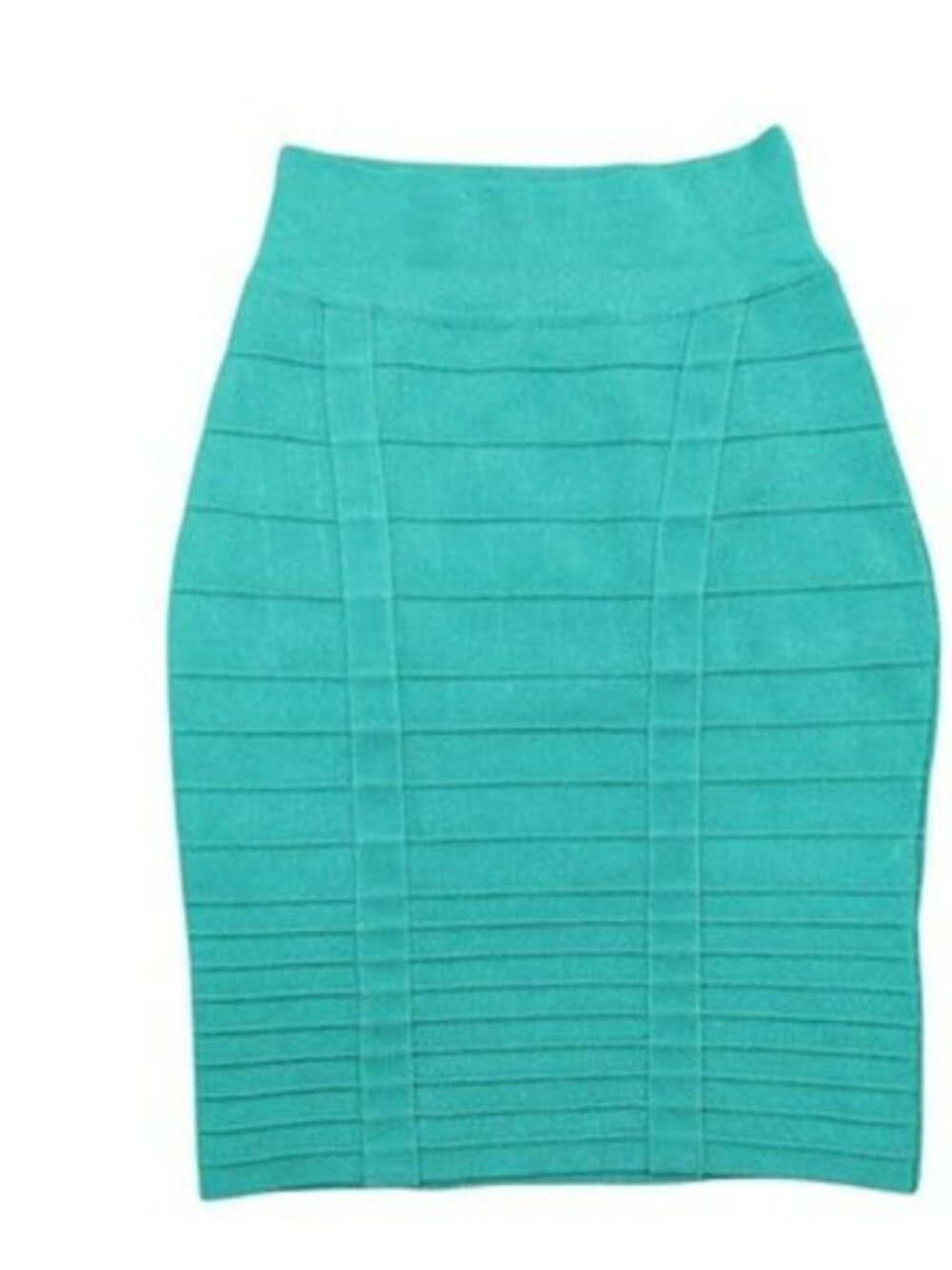 Guess By Marciano Womens Teal Bandage Bodycon Mini Skirt S Pull-On Stretch